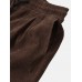 Mens Corduroy Texture Pocket Casual Beam Feet Pants