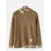 Men Design Color Block Long Sleeve Warm Knitted Sweaters