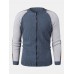 Mens Patchwork Back Letter Pattern Zip Front Knitted Casual Cardigans