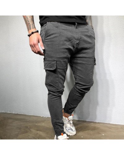 Men Tactical Pants Casual Joggers Sport Trousers Loose Comfortable Multi  Pocket Pants Outdoor Hiking