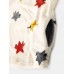 Mens Cute Cat Star Pattern Letter Embroidered Round Neck Flannel Thick Pajamas Set