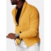 Mens Rib  Knit Hollow Out Button Front Lapel Casual Long Sleeve Cardigans