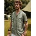 Men Embroidered Multi Pocket Soft Breathable All Matched Shirts