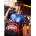 Men All Over Music Show Print Button Up Short Sleeve Shirts