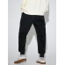 Men Corduroy patchwork Pocket Loose Cargo Sweatpants