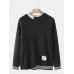 Men Design Color Block Long Sleeve Warm Knitted Sweaters