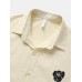 Men Floral Print Front Buttons Soft Breathable All Matched Shirts