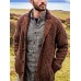 Mens Single Breasted Patchwork Knitted Long Sleeve Cardigan Sweater