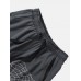 Mens Spider Web Letter Print Cotton Drawstring Cuff Pants