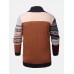 Mens Ethinc Style Graphics Knitted Single  Breasted Sweater Cardigans With Pocket