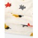 Mens Cute Cat Star Pattern Letter Embroidered Round Neck Flannel Thick Pajamas Set