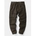 Mens Casual Multi Pockets 100  Cotton Cargo Pants