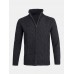 Mens Solid Color Cable Knitting Zipper Long Sleeve Warm Cardigans