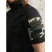 Men Camo Double Pocket Velcros Details Casual Skin Friendly Short Sleeve T  Shirt